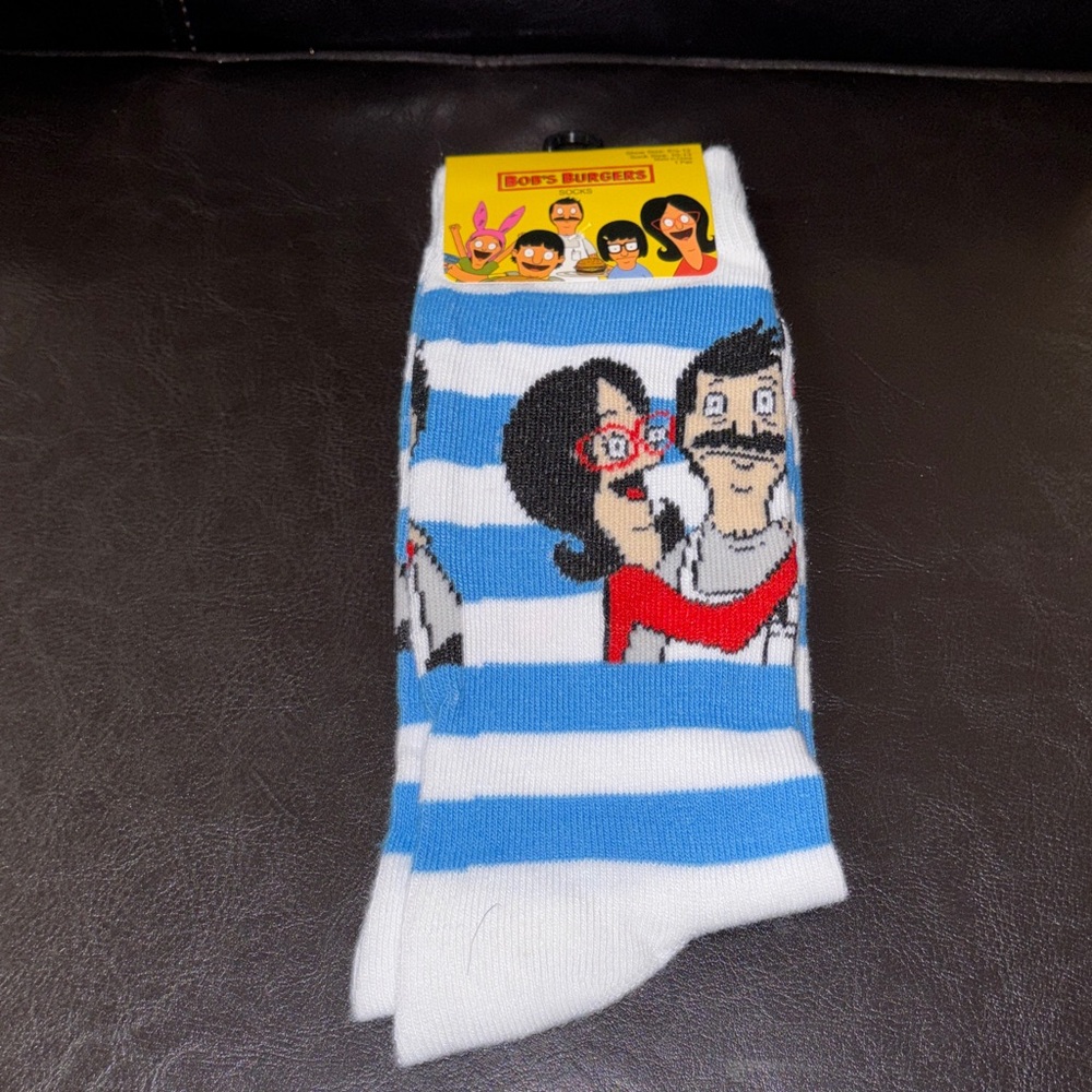 Blue and White Striped Socks/BOB’S BURGER